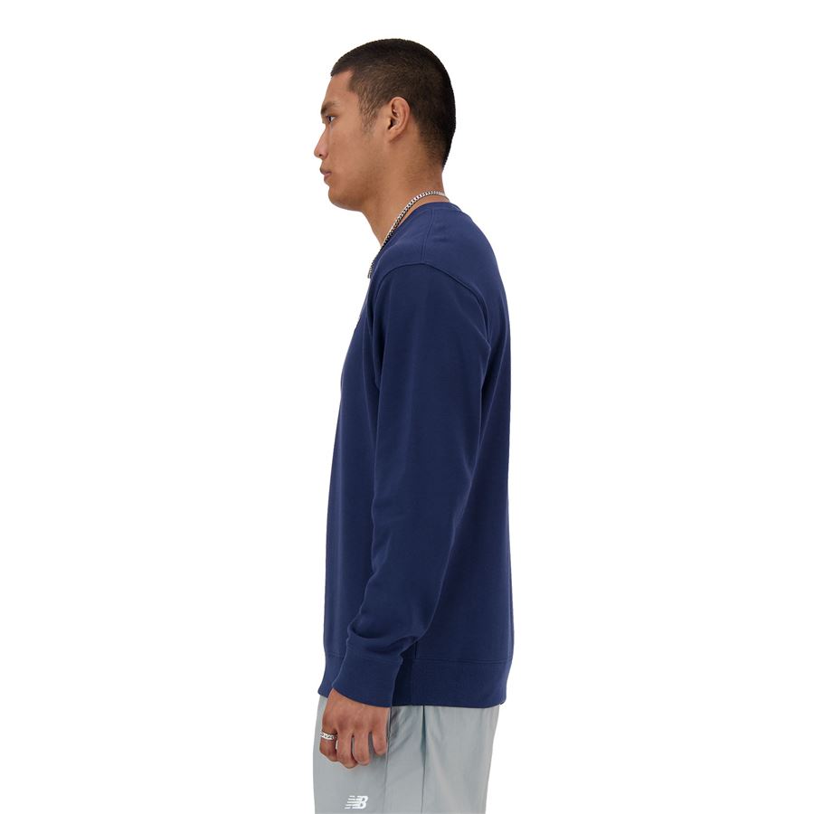 Small Logo sport essentials french terry crew felpa da uomo New Balance | MT41507NNY